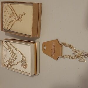 Rachel Gold Necklace and Bracelet Set